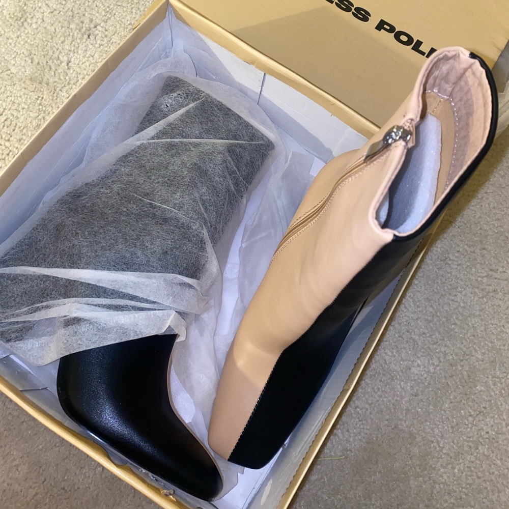 Two tone boots